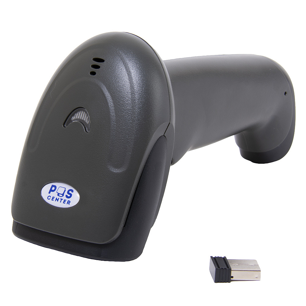 Сканер штрих-кода 2D беспроводной POSCenter 2D BT, черный, USB кабель, USB адаптер