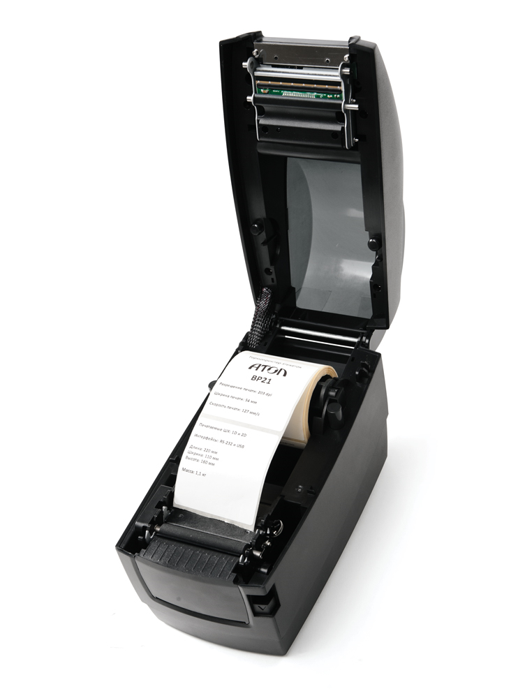 Принтер этикеток термо АТОЛ BP21(203dpi, USB, ширина печати 54мм, скорость 127 мм/с)