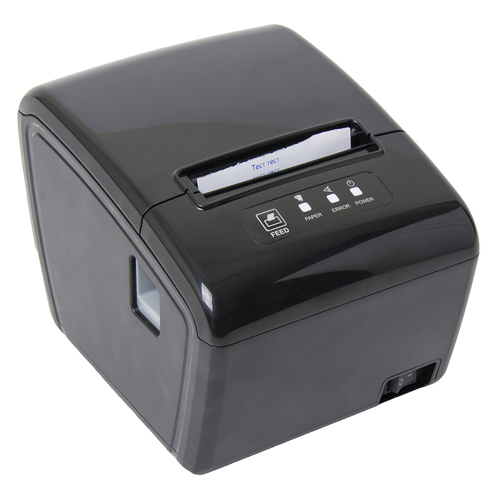 Чековый принтер POSCenter RP-100 USE (80мм,260мм/сек,автоотрез,звуковой сигнал RS232+USB+LAN)черный